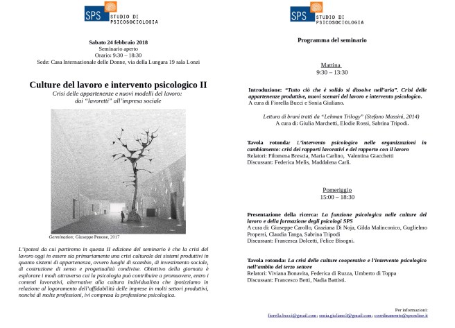 Locandina Seminario Culture Lavoro 24 febbraio 2018-001